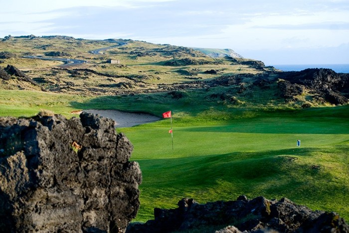 Westman Islands golf course. Iceland